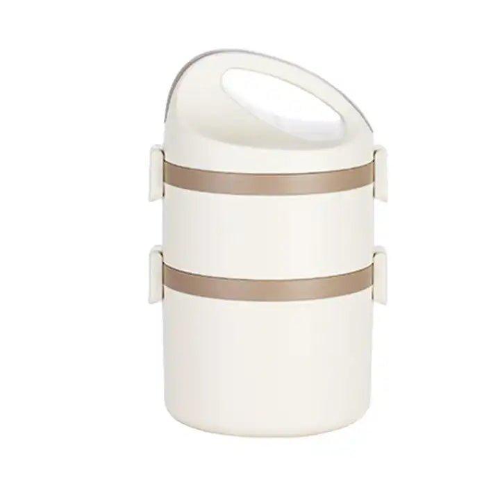 2 - Tier Stainless Steel Lunch Box with Insulated Bag for Office Use 🍱✨ - Twisoo