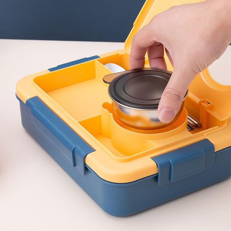 4 Compartment Bento - Steel Lunch Box for Teenagers and Adults - Twisoo