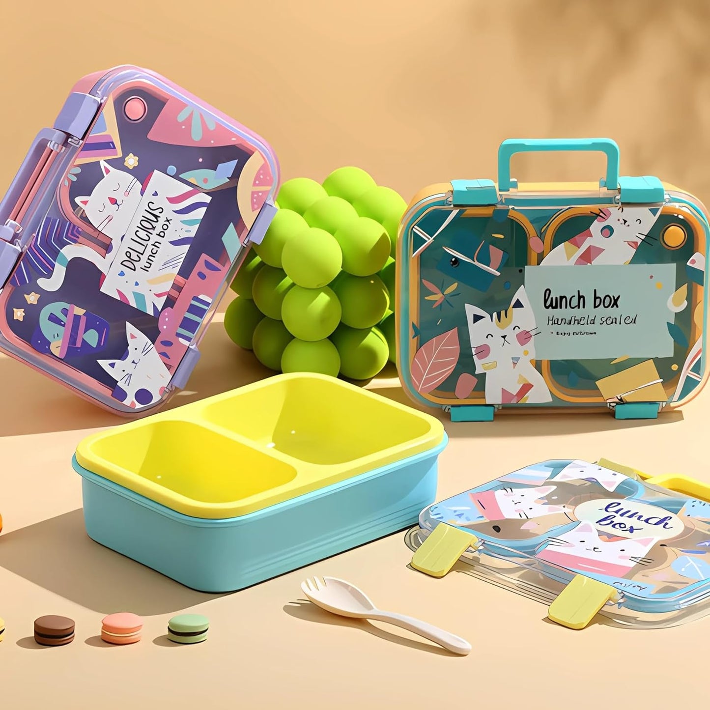 Microwavable Plastic Lunch Box 850ml