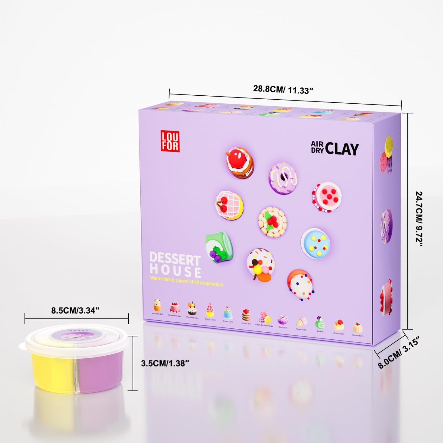 LOUFOR Air Dry Clay Kits - Modeling Clay for Kids