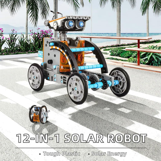 DIY Building Solar Robot Toy for Kids - Creative Experiment Toy