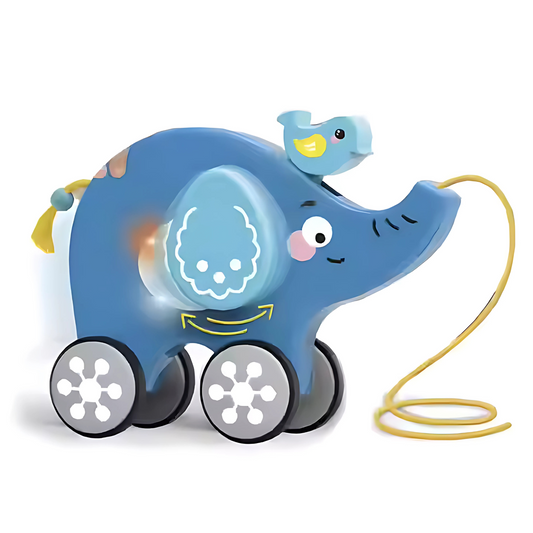 Twisoo Pull String Animal Car Toy – Educational Baby Push & Pull Toy