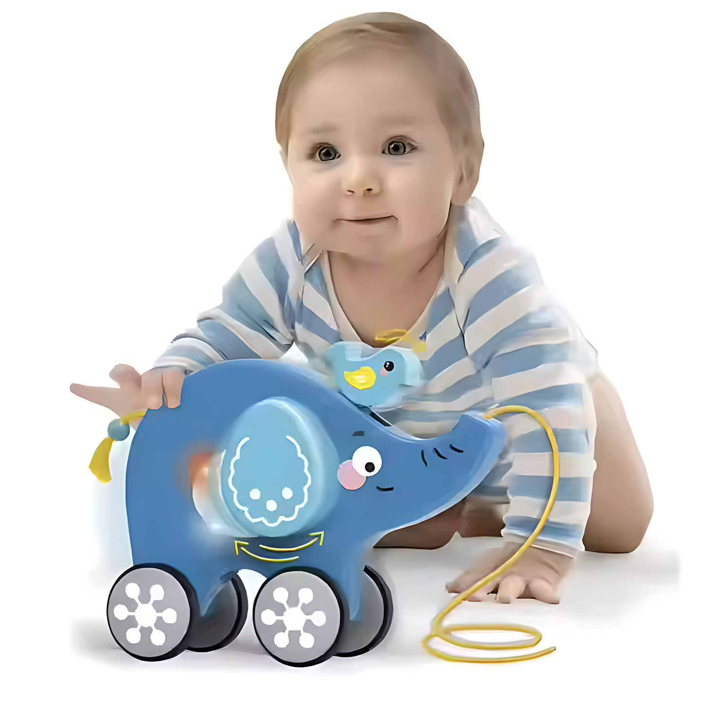 Twisoo Pull String Animal Car Toy – Educational Baby Push & Pull Toy