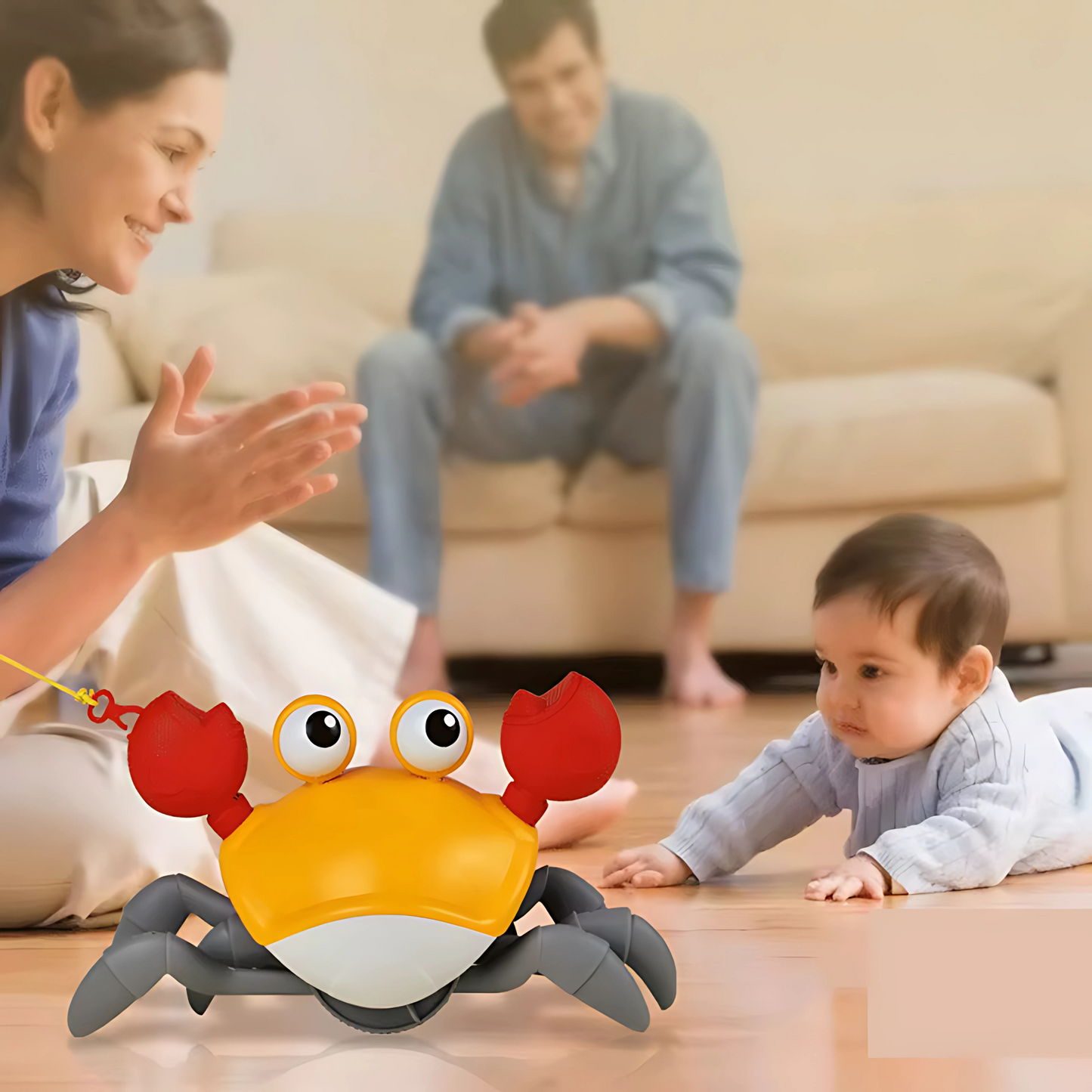Twisoo Manual Crab Bath Toy for Land & Water