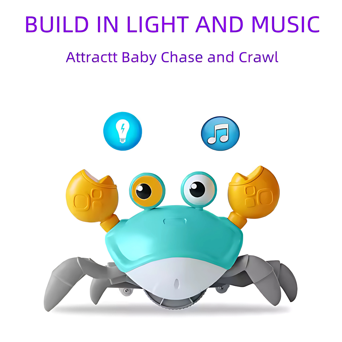 Twisoo Manual Crab Bath Toy for Land & Water