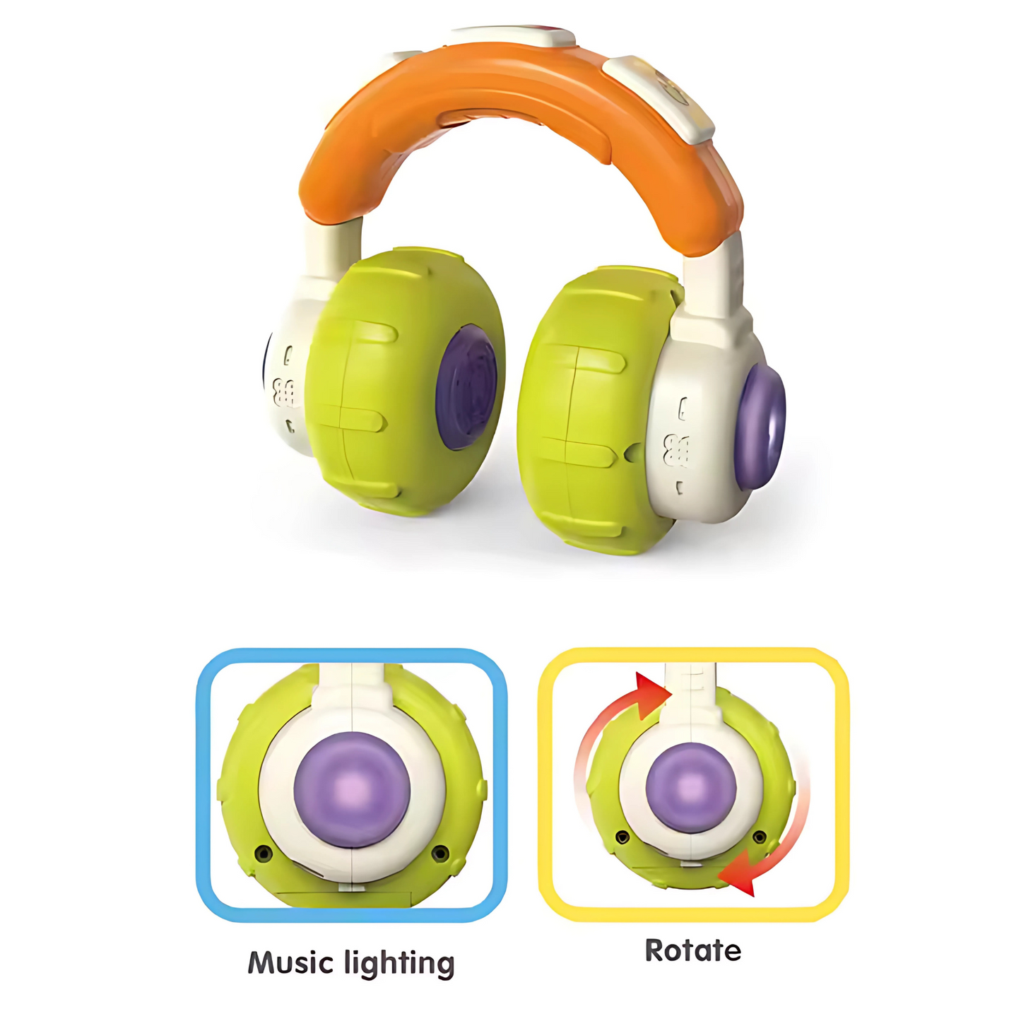 Twisoo Baby Musical Headphones Toy for Infants & Toddlers