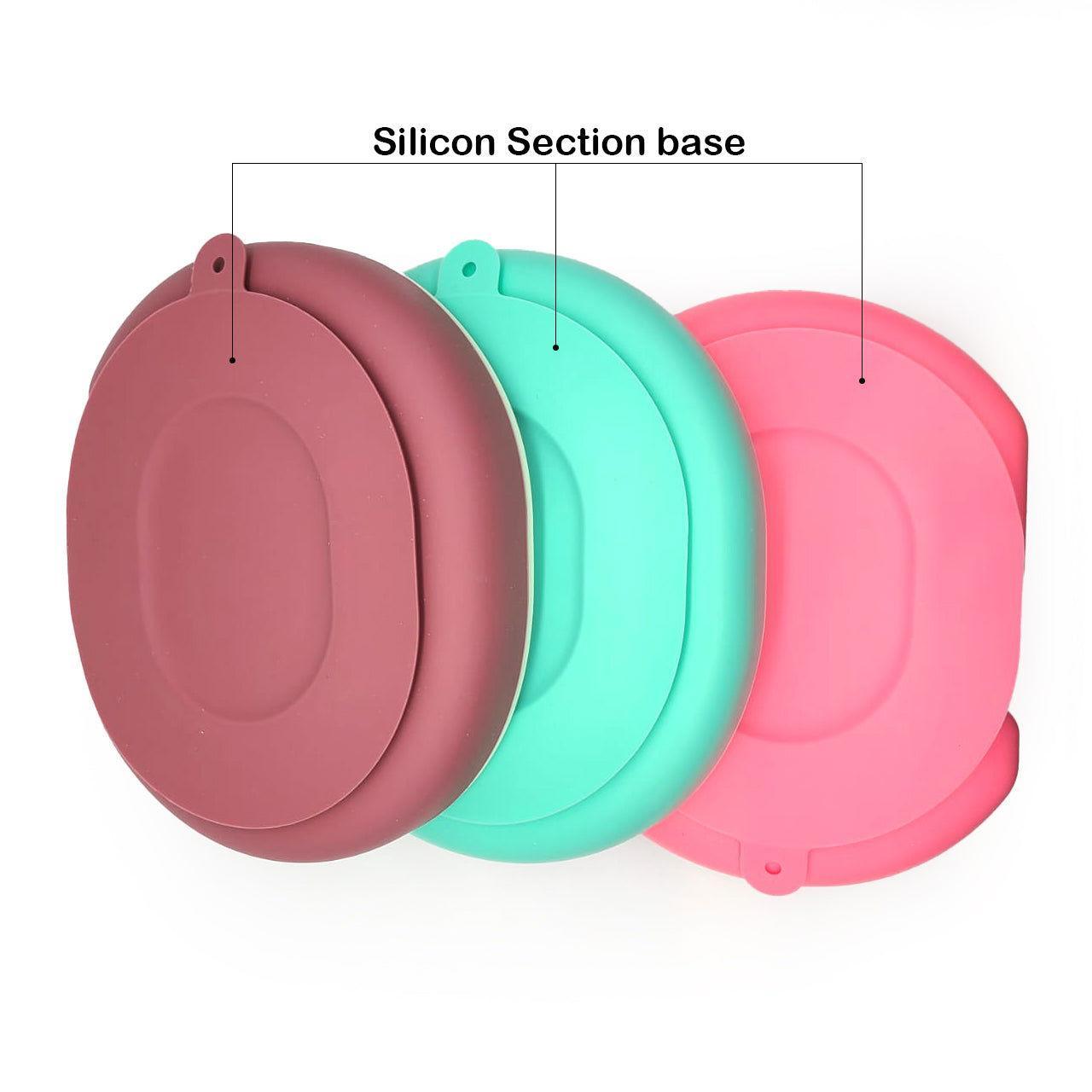 Baby Food Plate - Elephant Design with Wooden Spoon - Twisoo