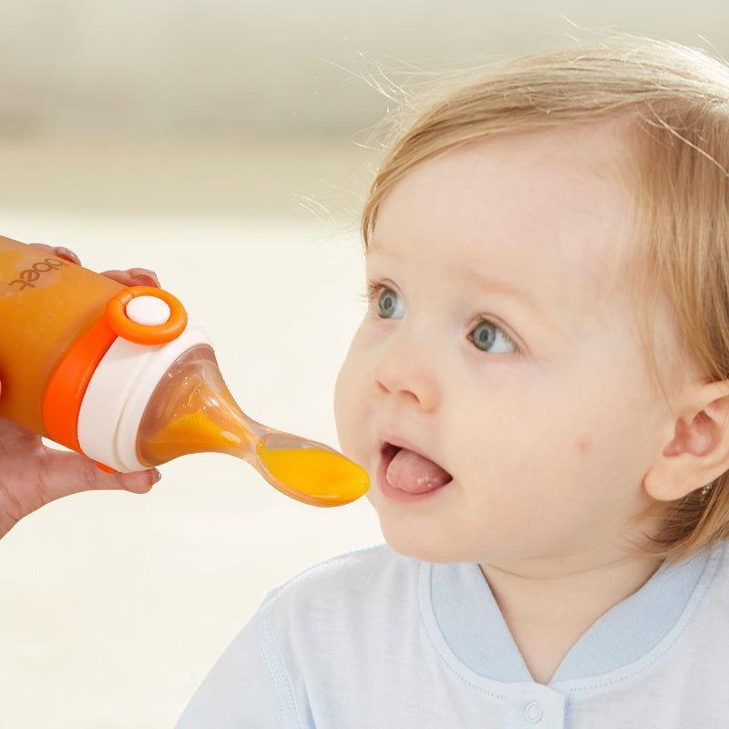 BBET Baby Silicone Spoon Feeding Feeder - BPA - Free (Squeeze Type) - Twisoo