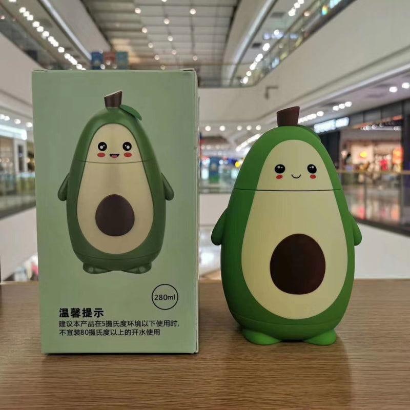 Cute Avocado Double Layer Portable Water Cup with Strap 🥑 - Twisoo