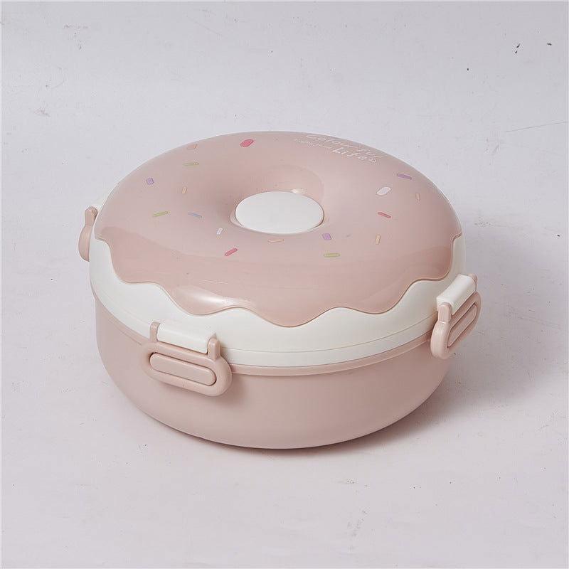 Cute Donut Plastic Bento Lunch Box for Kids π© - Twisoo