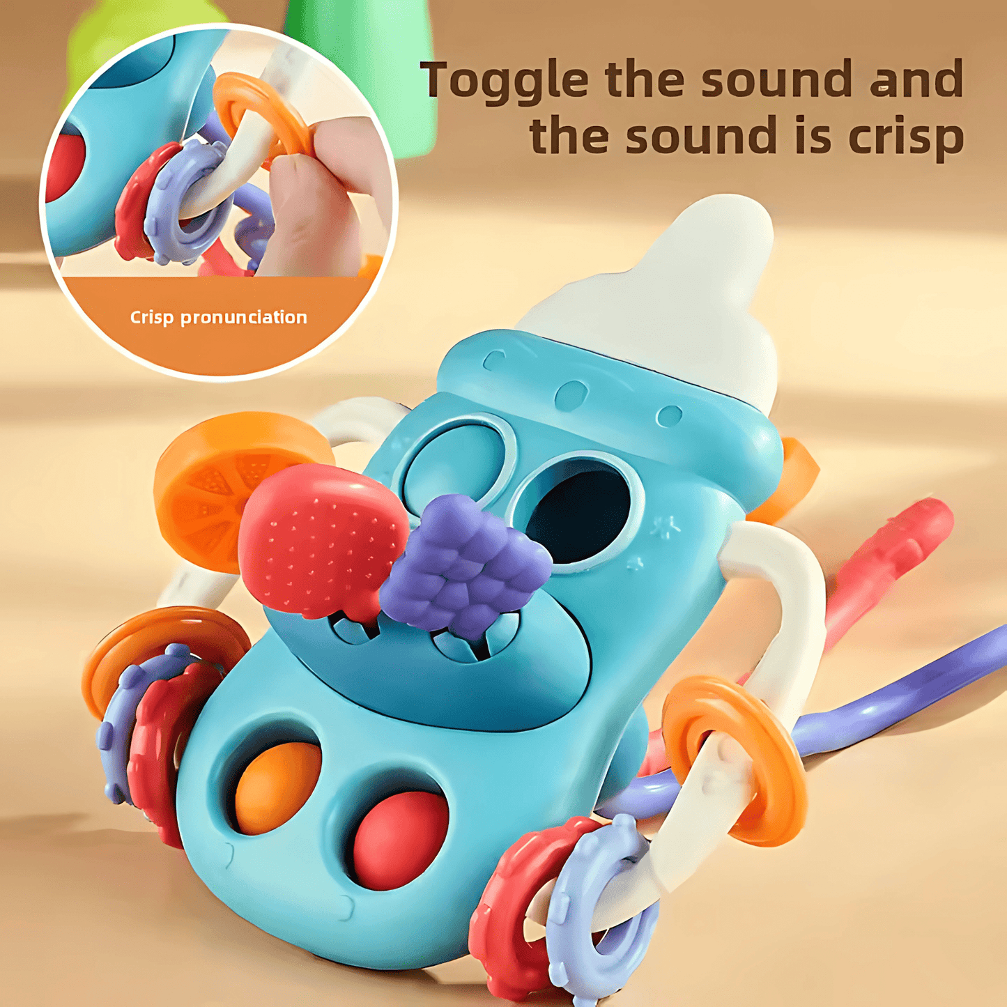 Twisoo Baby Sensory Pull Toy – 18M+ , Early Education Toy for Toddlers - Twisoo
