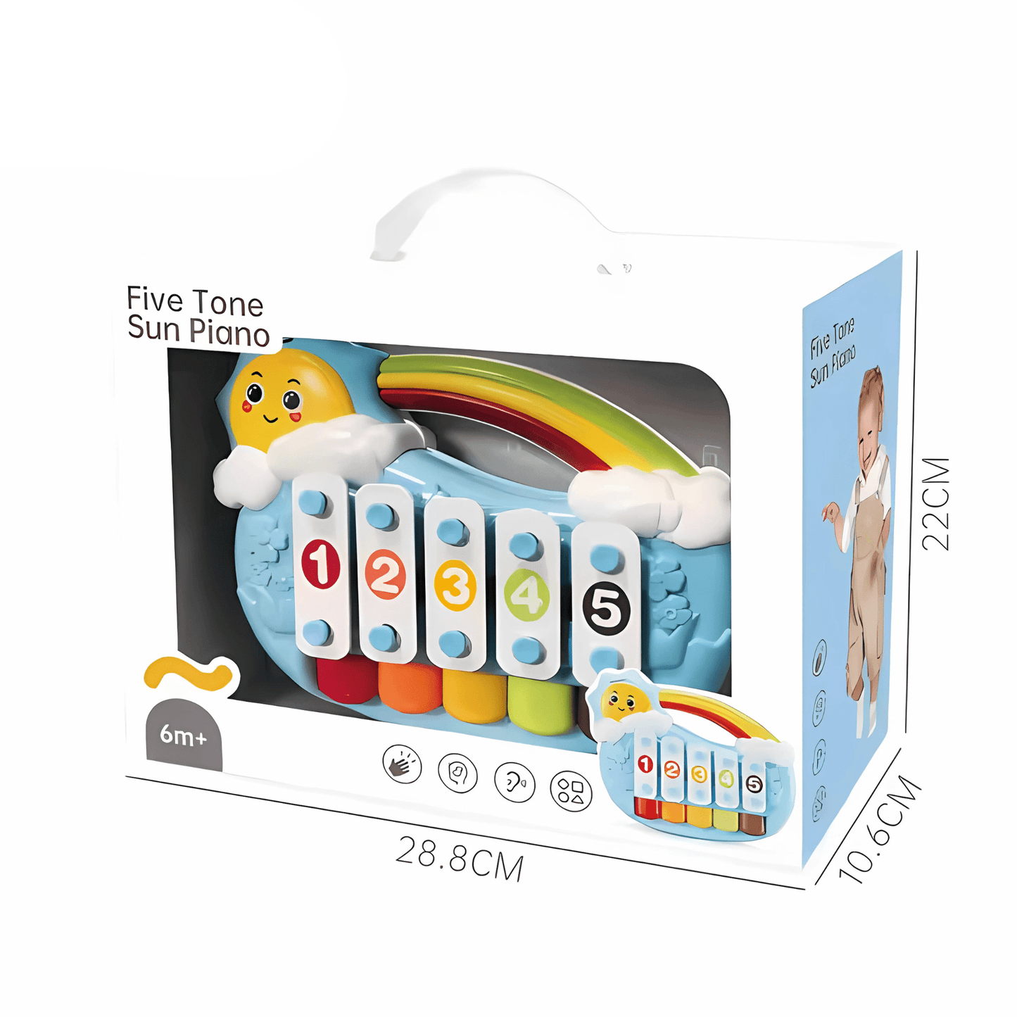 2 - in - 1 Music Forest Piano Toy – 8 - Key - Twisoo