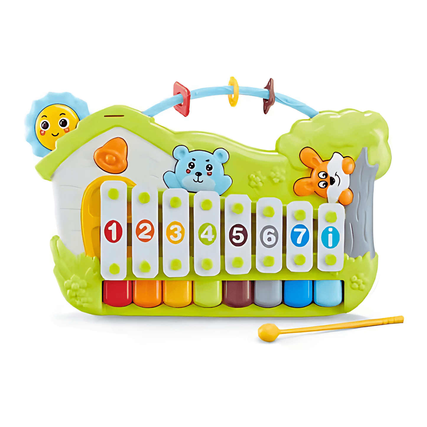 2 - in - 1 Music Forest Piano Toy – 8 - Key Educational Keyboard - Twisoo