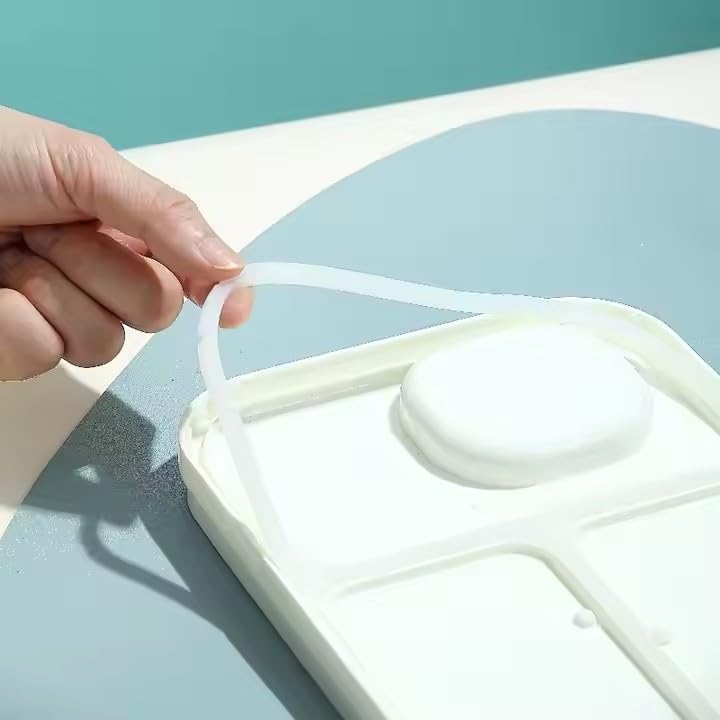 Dual Layer Bento Lunch Box with 3 Compartments