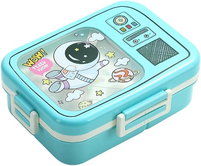 Dual Layer Bento Lunch Box with 3 Compartments
