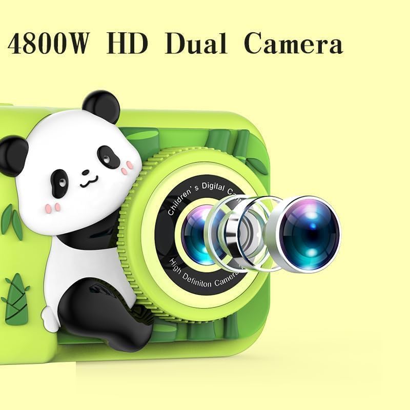 Dual HD 1080P Kids Camera Toy with Video Recording and Games