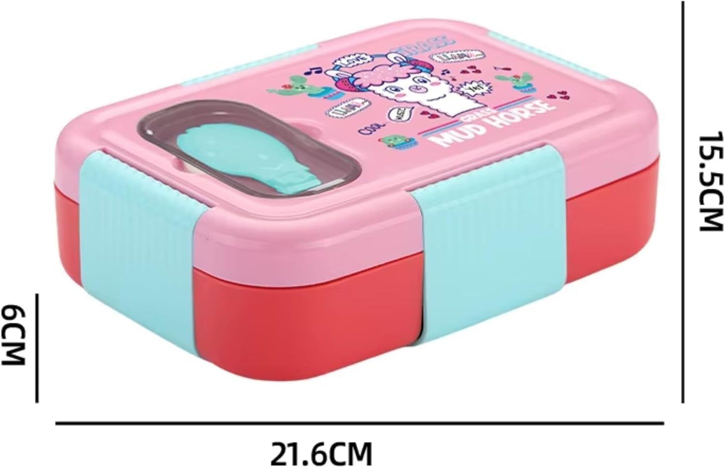 Stainless Steel School Lunch Box for Kids – 3 Compartment, 600ml