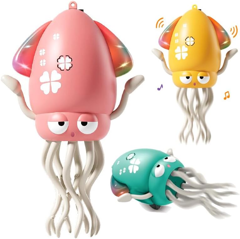 Electric Crawling Octopus Tummy Time Baby Toy