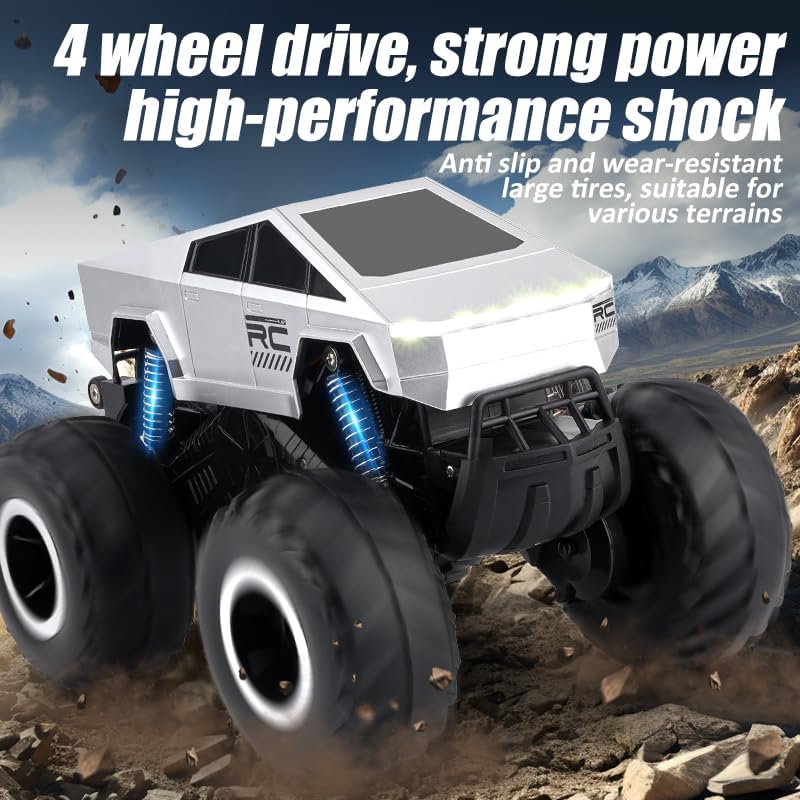 Remote Control Car with Big Wheels, 360° Rotation