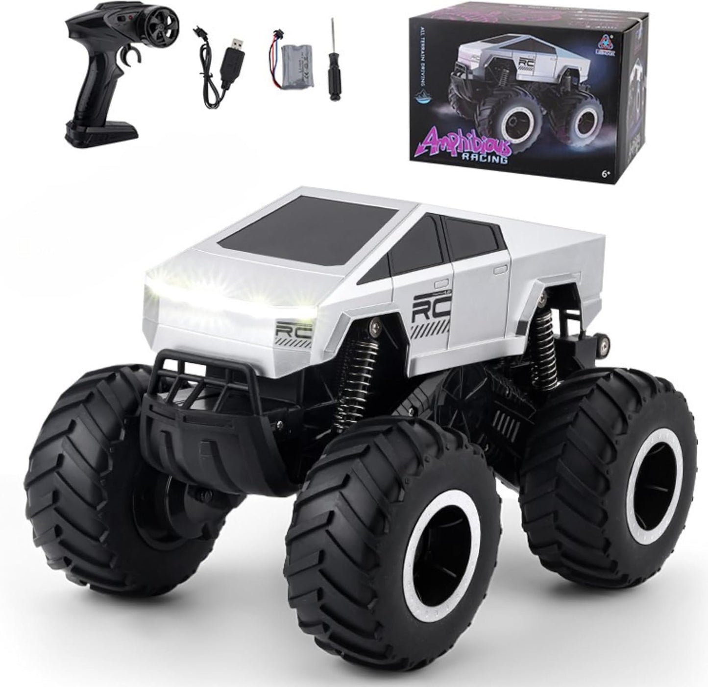 Remote Control Car with Big Wheels, 360° Rotation