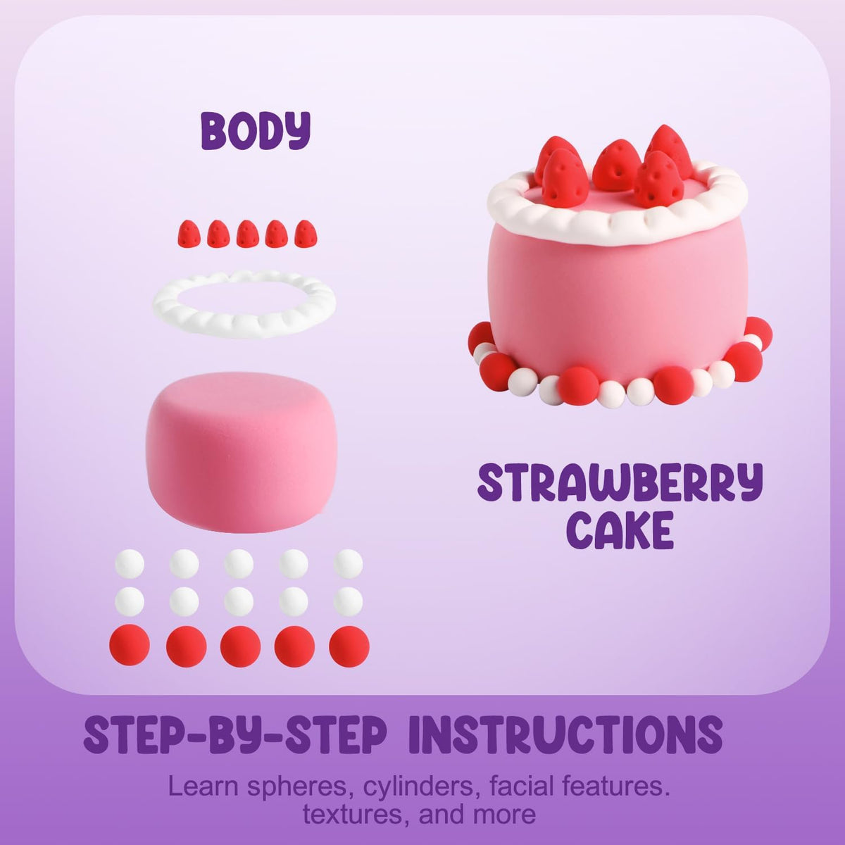 LOUFOR Air Dry Clay Kits - Modeling Clay for Kids
