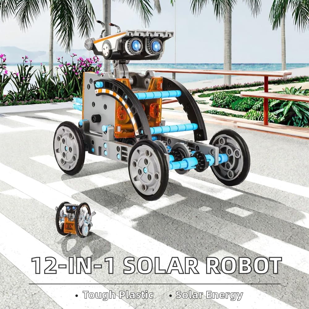 DIY Building Solar Robot Toy for Kids - Creative Experiment Toy
