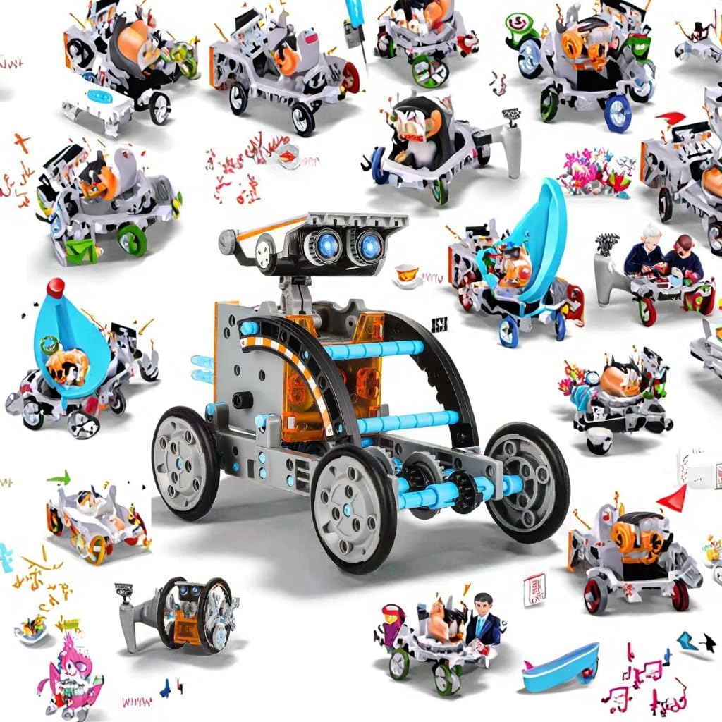 DIY Building Solar Robot Toy for Kids - Creative Experiment Toy