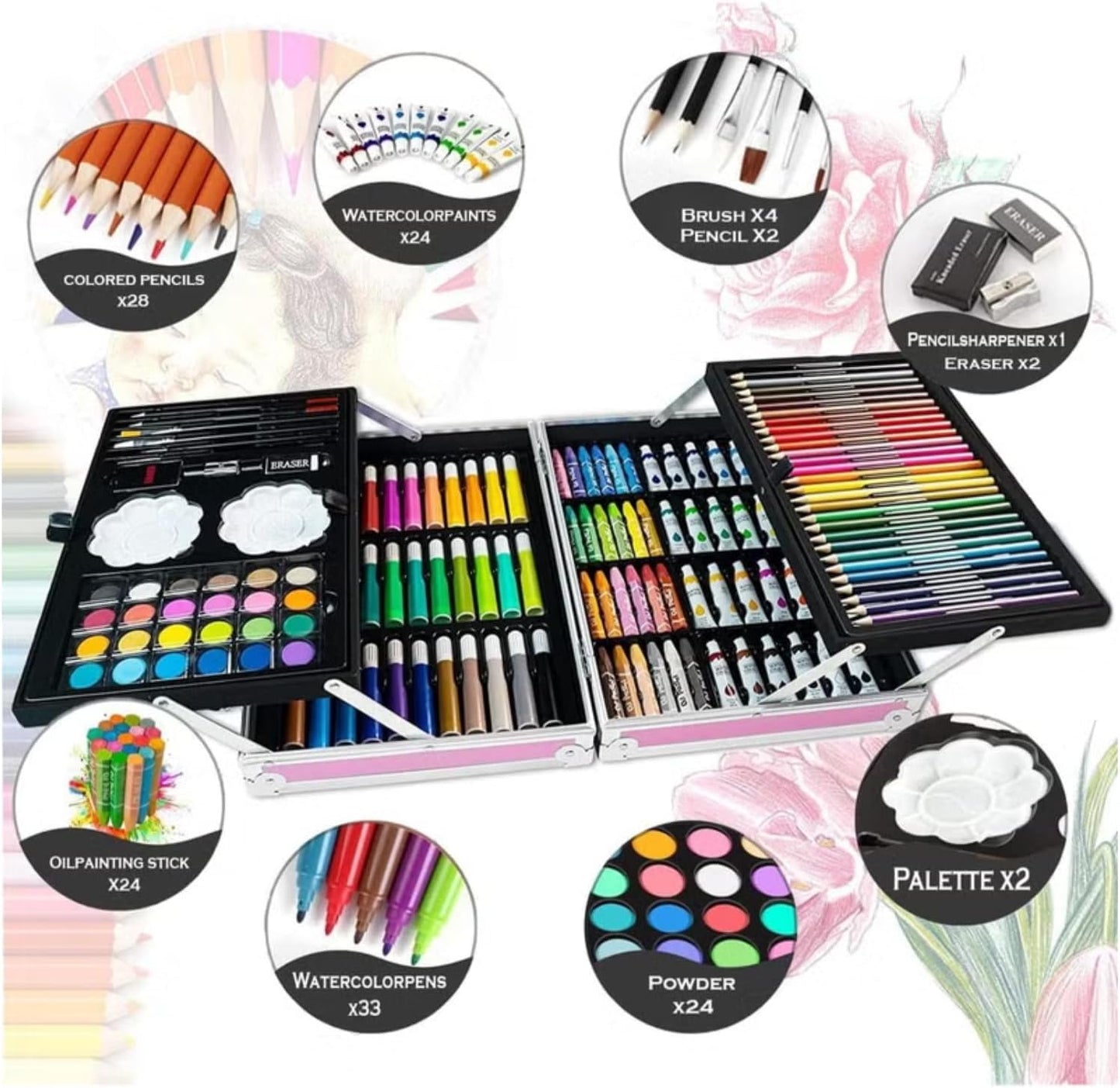 Premium Deluxe Art Set with Aluminum Case