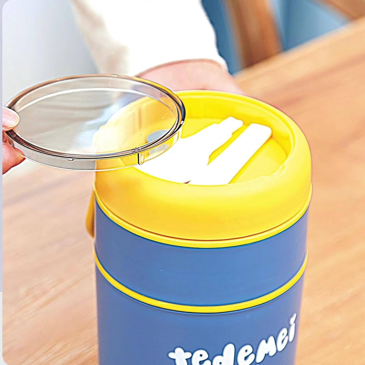 Double Soup Bowl Insulated Lunch Container -Leak Proof Airtight Food Jar