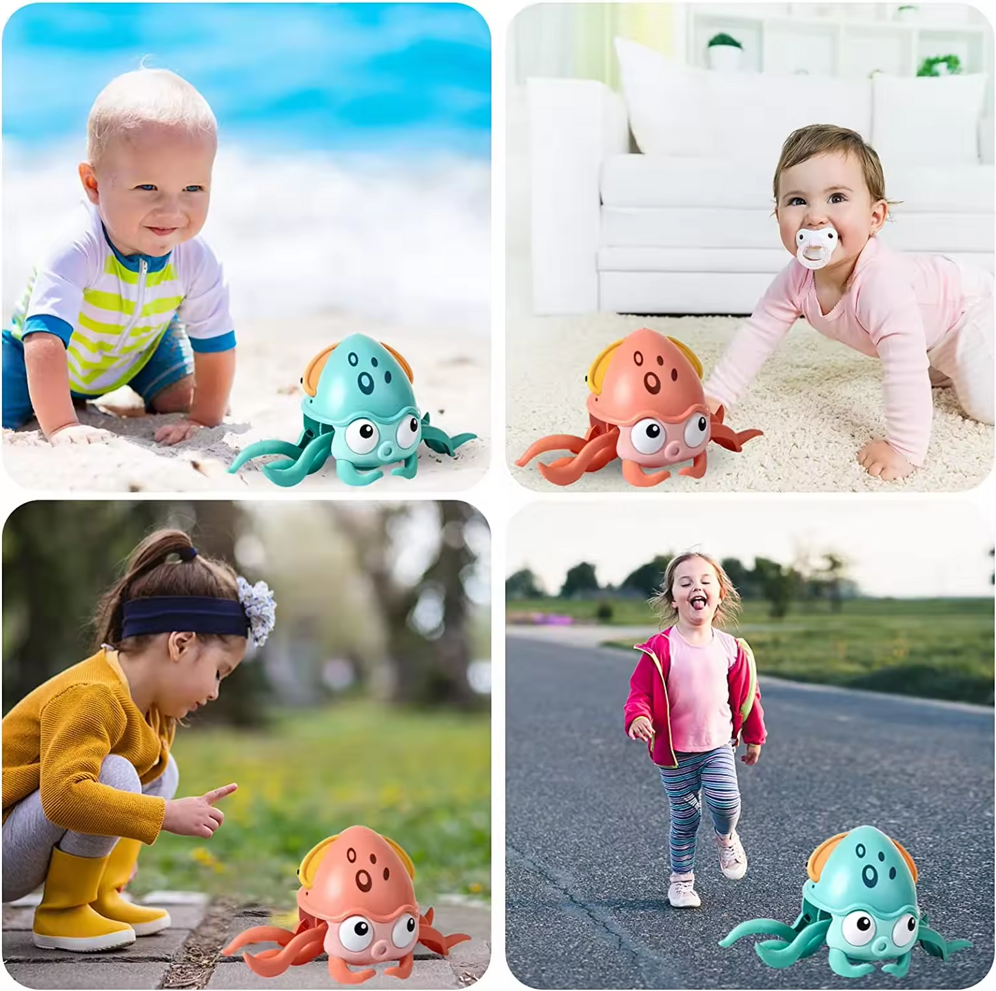 Rechargeable Dancing Octopus Toy for Babies