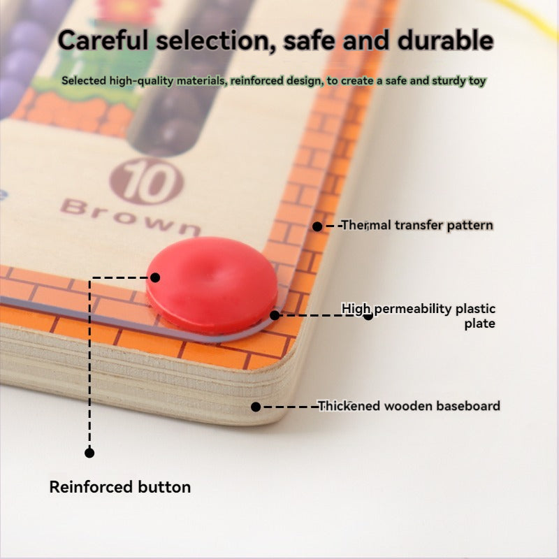 Twisoo Montessori Magnetic Color & Number Maze Board – 2-in-1 for Toddlers