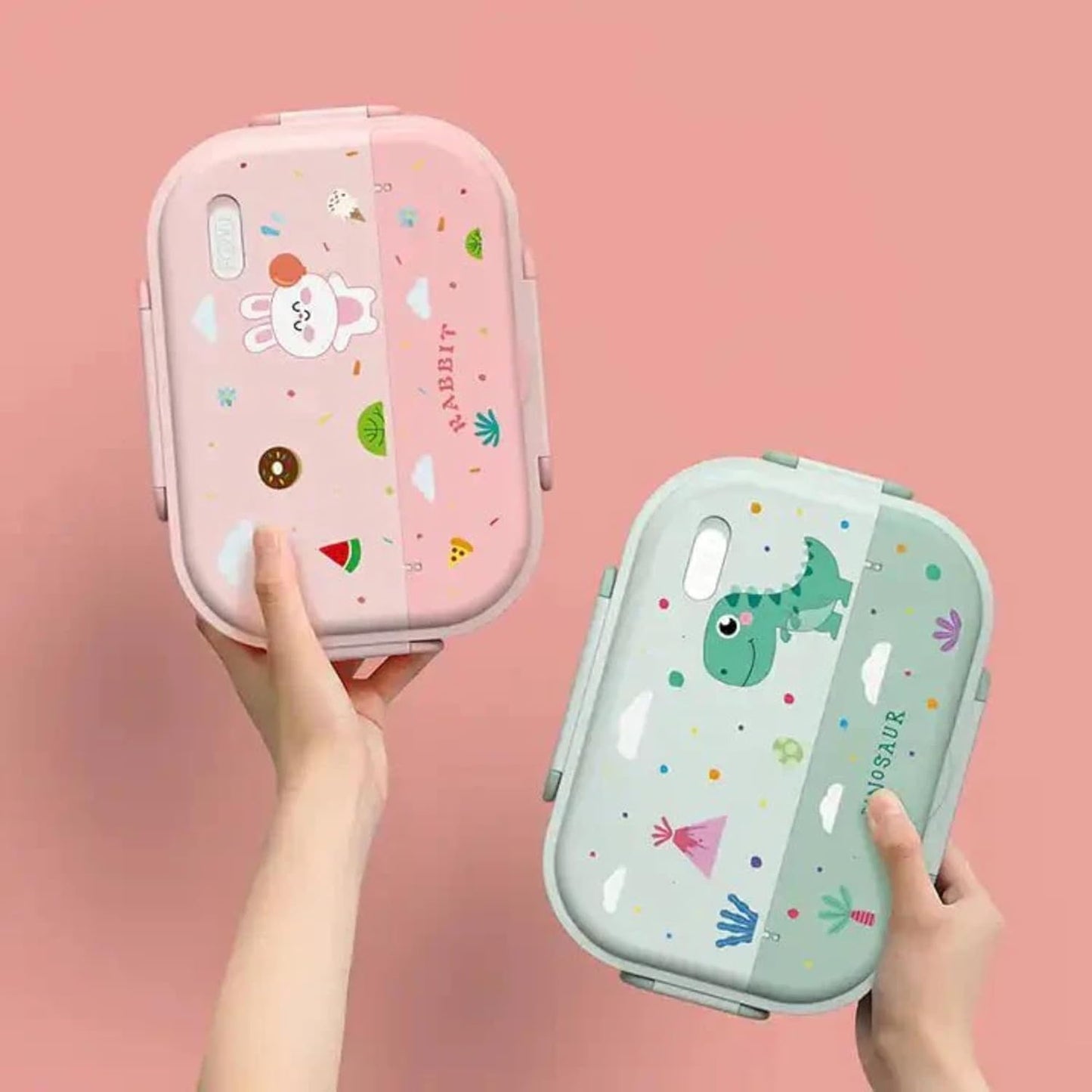 Kids Bento Lunch Box with Insulated Carry Bag