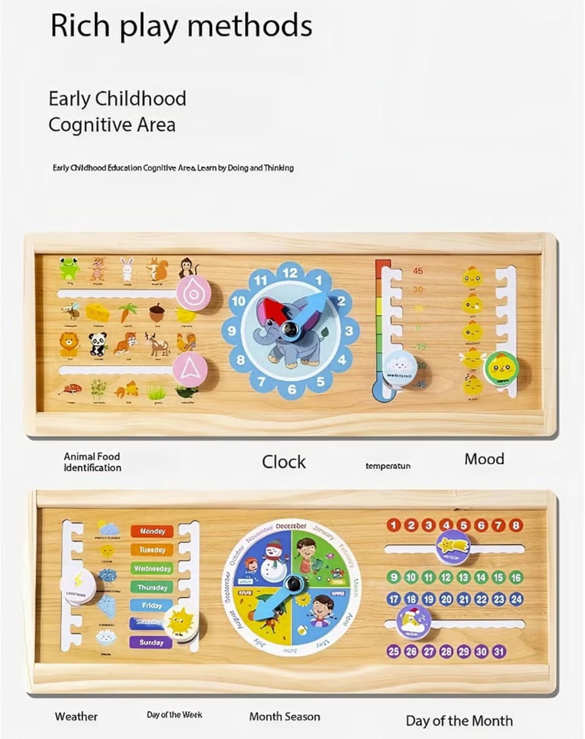 Kids Double-Sided Wooden Art Easel with Magnetic Black & White Board
