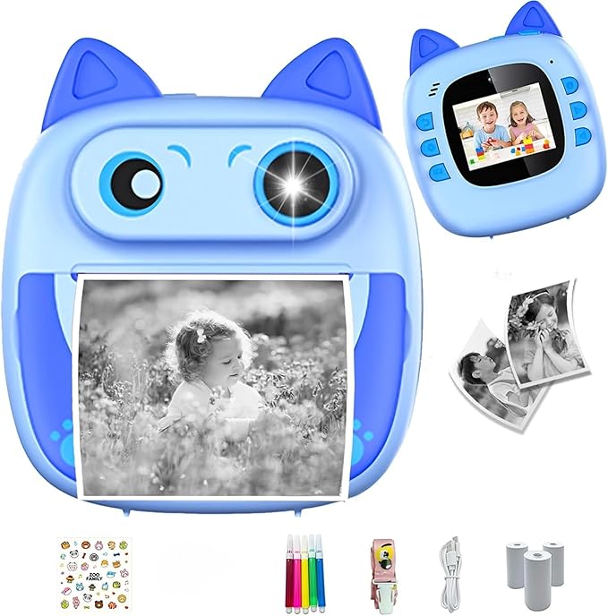 Kids Instant Print Camera Toy -Educational Photography Toy