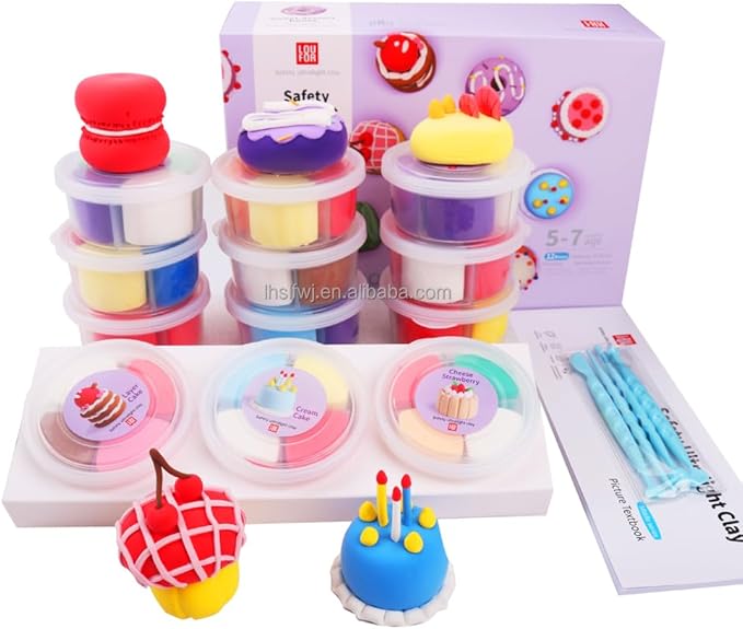 Loufor Air Dry Clay Kit for Kids – 12 Colors