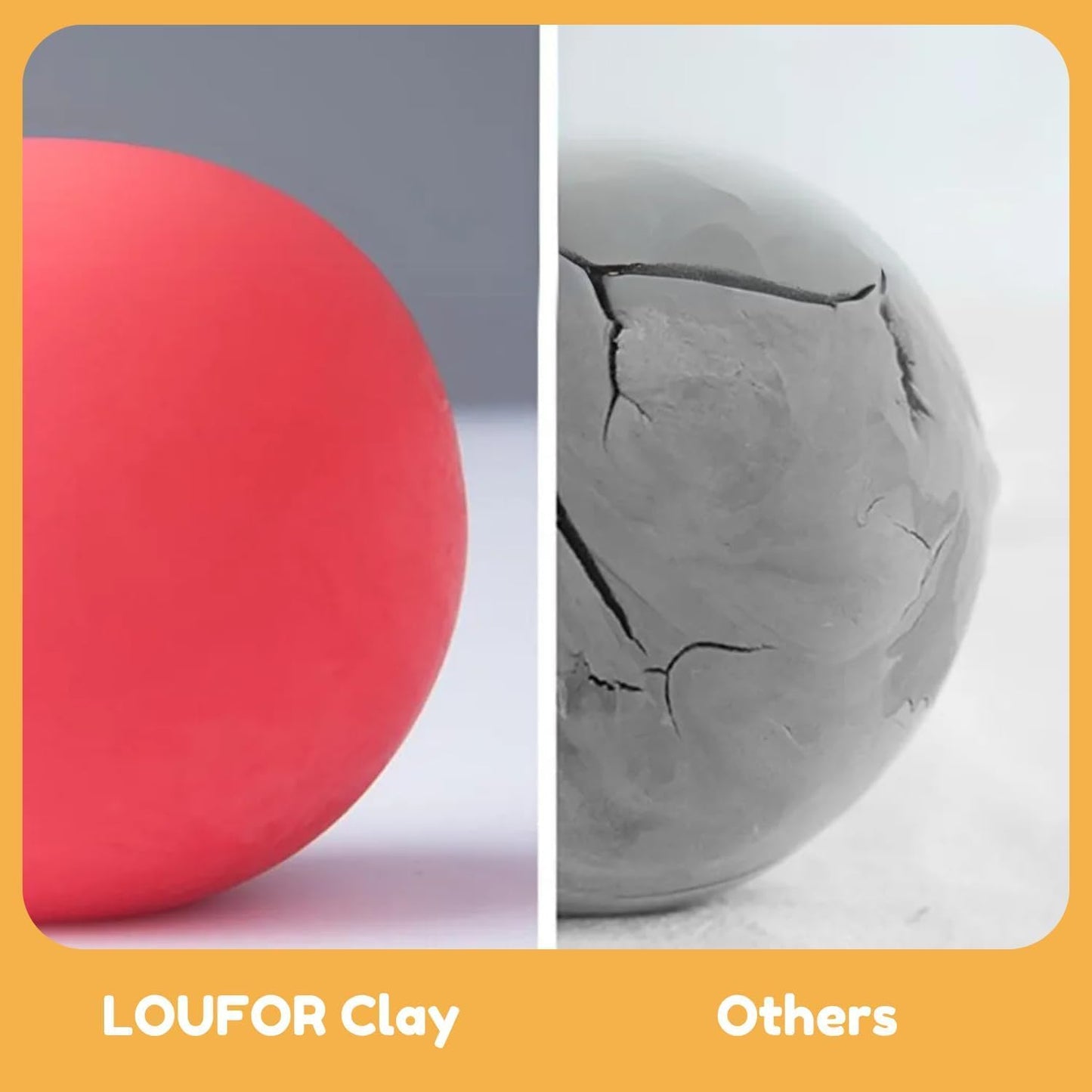 Loufor Air Dry Clay Kit for Kids – 12 Colors