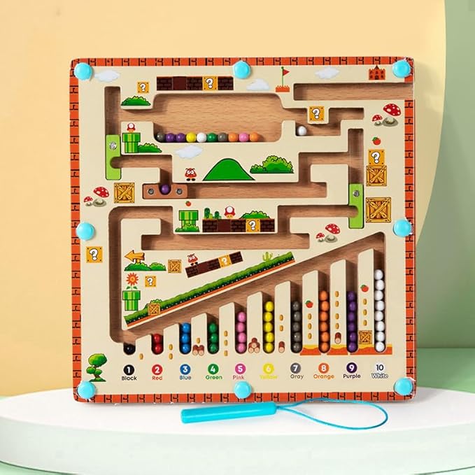 Magnetic Bead Maze Game for Kids – Free Travel Board