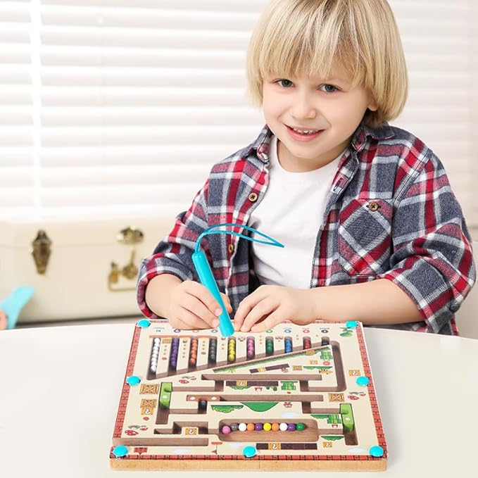 Magnetic Bead Maze Game for Kids – Free Travel Board