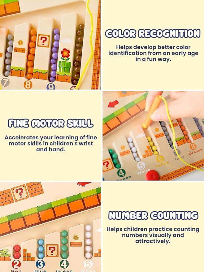 Magnetic Bead Maze Game for Kids – Free Travel Board