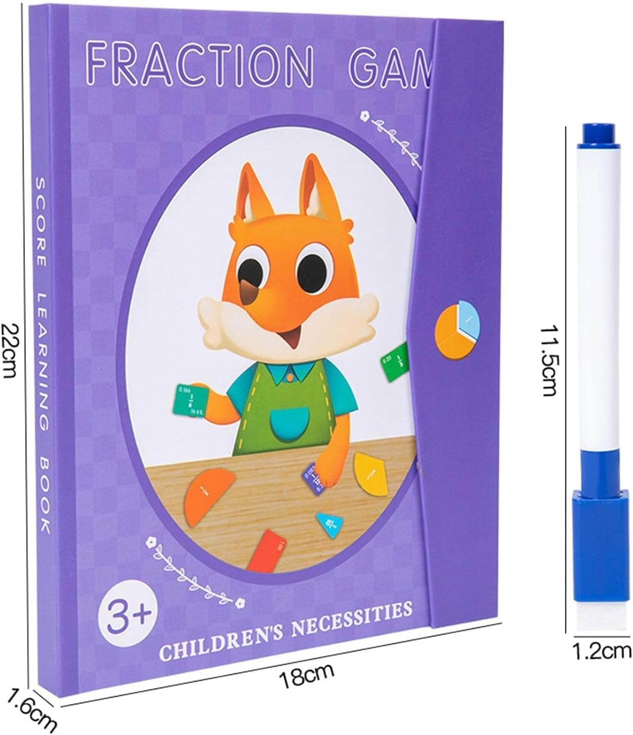 Math Manipulatives Fraction Tiles &amp; Circles for Kids
