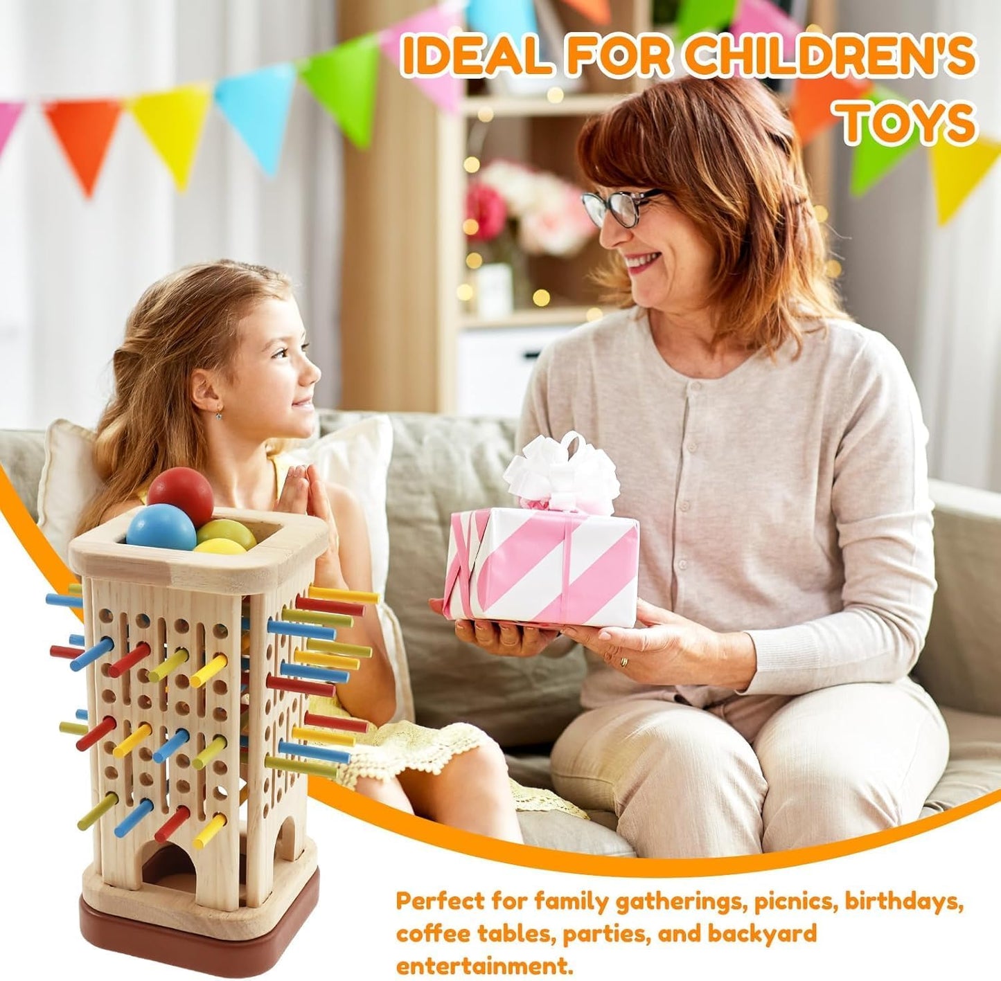 Montessori Wooden Board Game for Kids –  Fine Motor Skills & Early Education