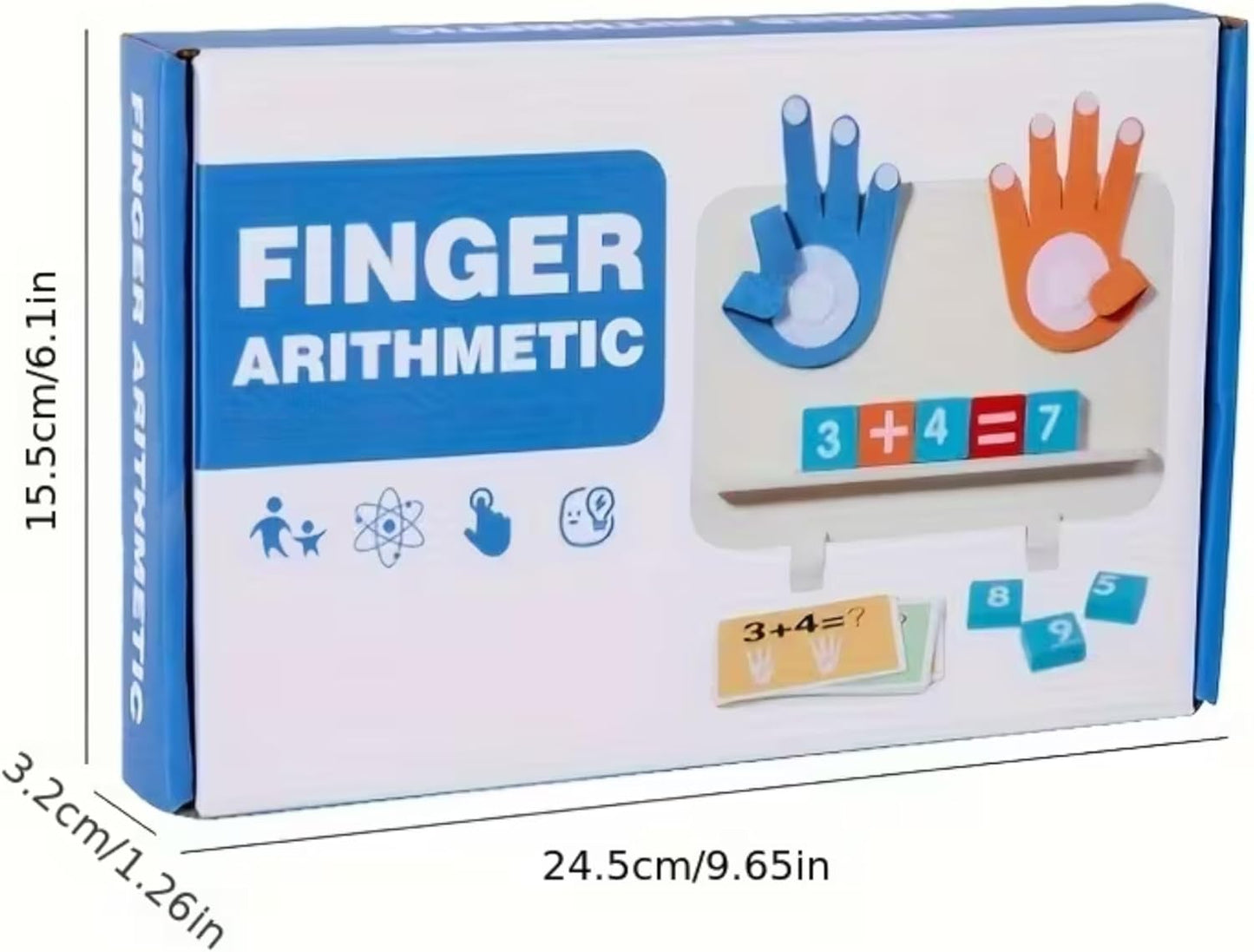 Montessori Wooden Educational Finger Counting Math Game For Toddlers