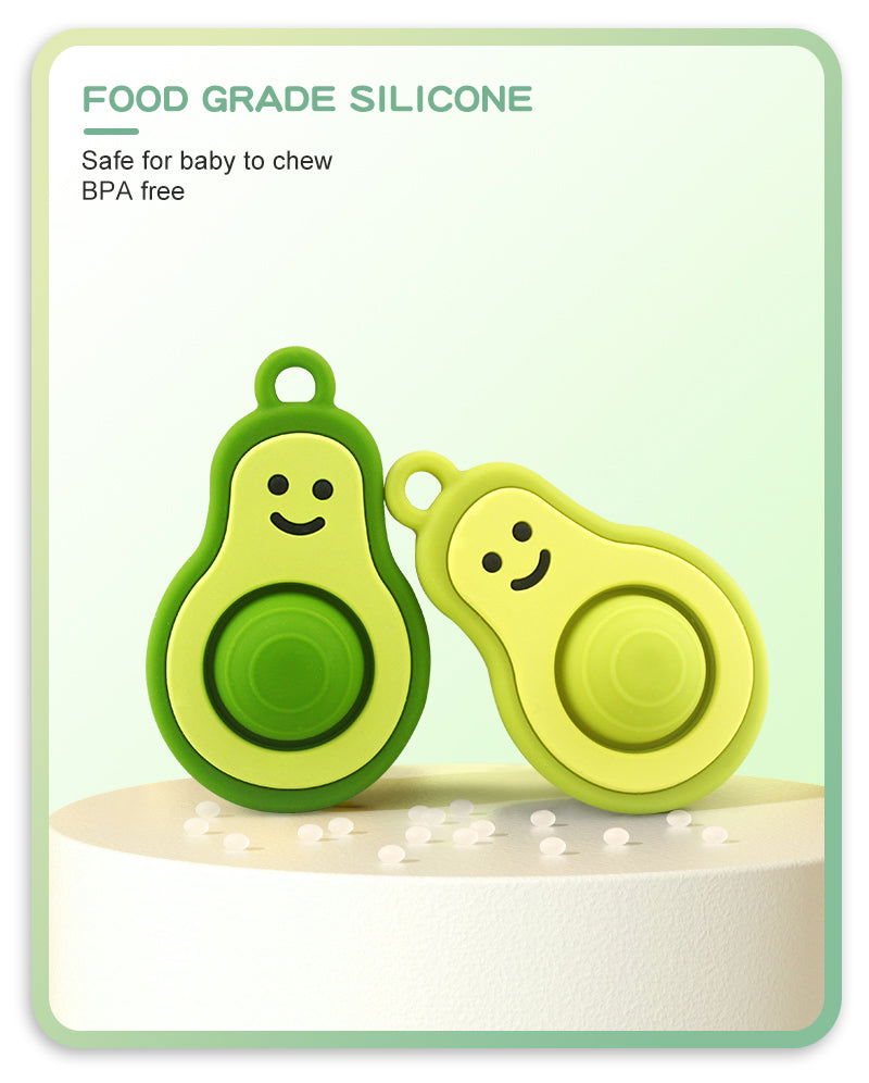 New Baby Teether- Avocado Design - Twisoo