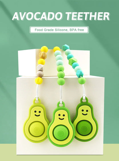 New Baby Teether- Avocado Design - Twisoo