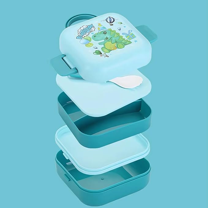 Portable Plastic Lunch Box Set –School & Office Use 1000ml