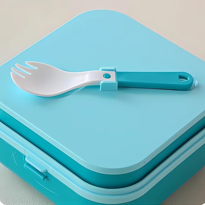 Portable Plastic Lunch Box Set –School & Office Use 1000ml