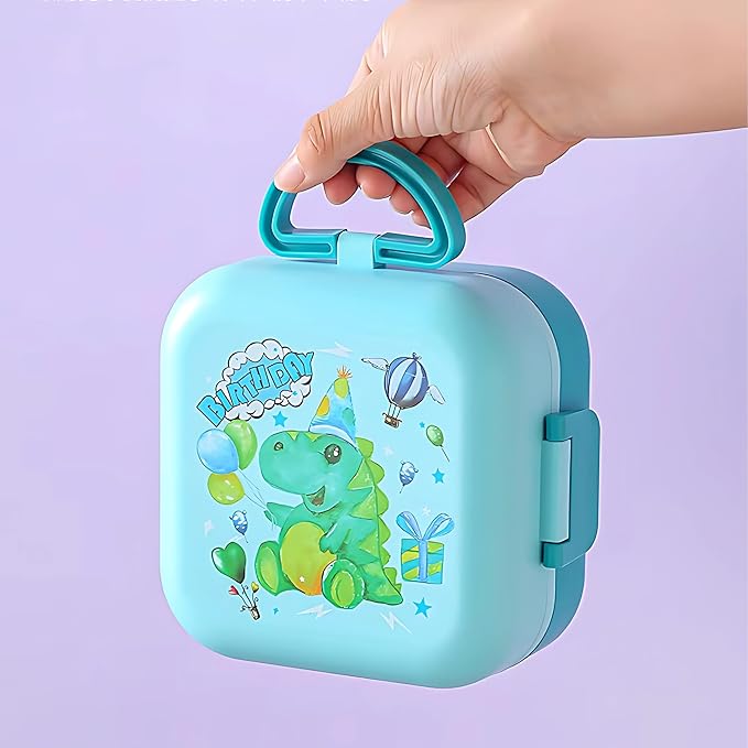 Portable Plastic Lunch Box Set –School & Office Use 1000ml