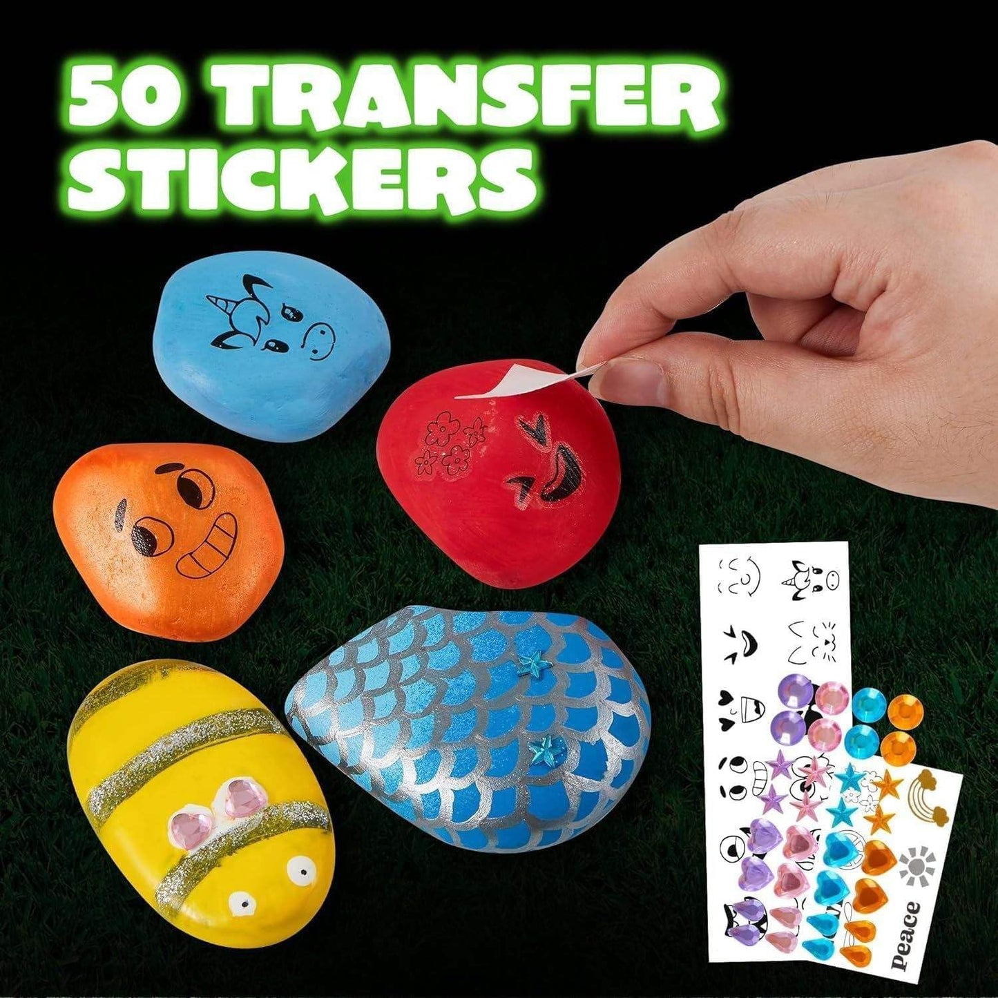 Rock Painting Kit for Kids - Art Activity Toy for Learning