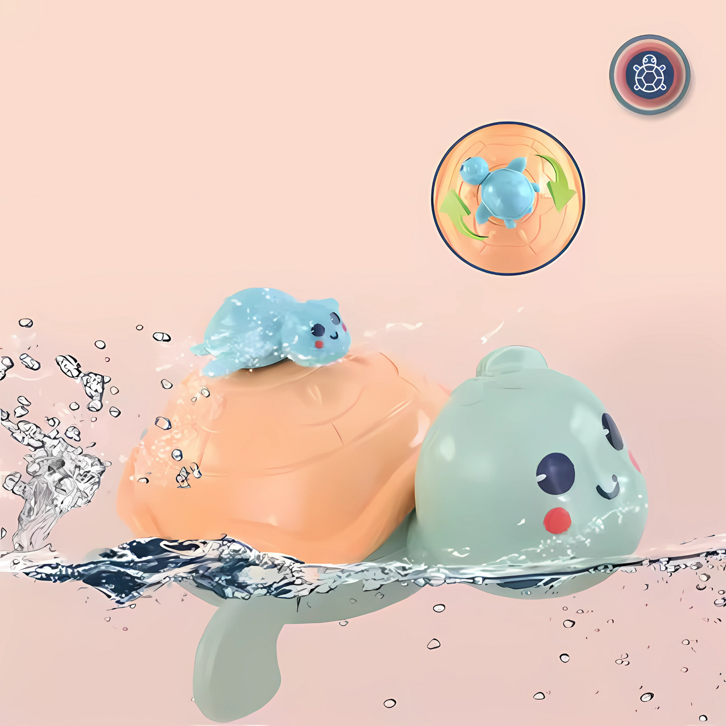 Twisoo Animal Penguin Waterfall Bathtub Toys for Babies