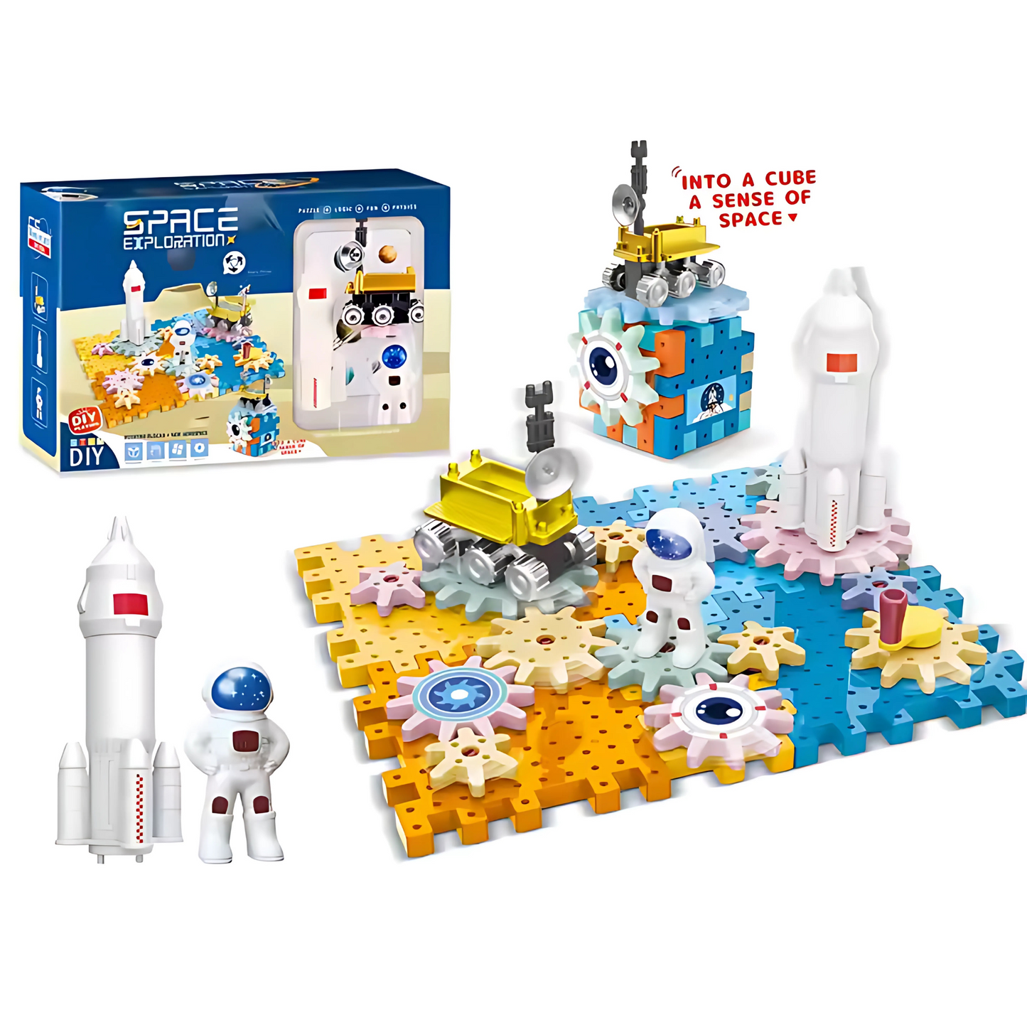 Twisoo Space Mars Exploration STEM Building Blocks – 52-Piece
